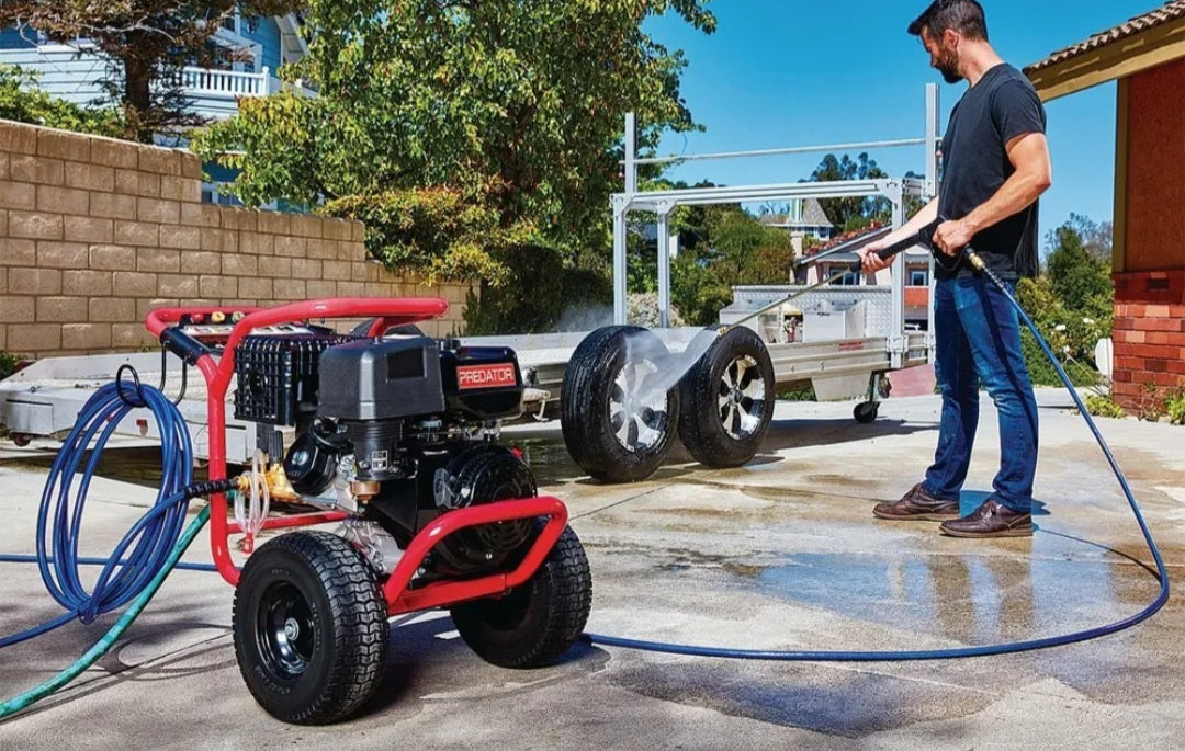 Commercial High Pressure Washer, 4400PSI 420cc 13HP, Italian AR Pump, Petrol Powered w/ 15m Hose