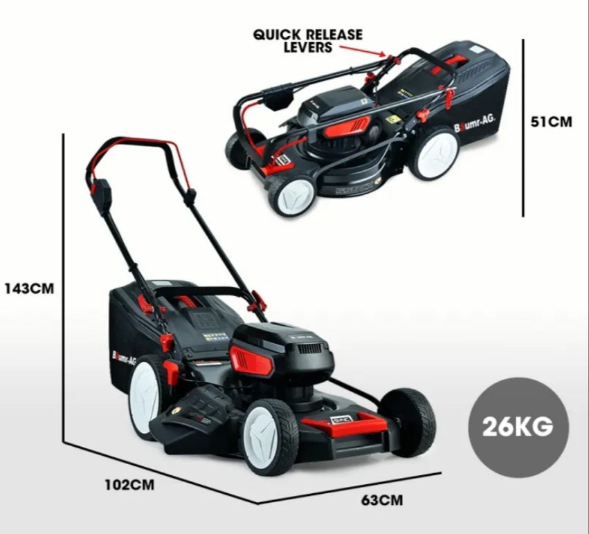 40V 19" Cordless Lawn Mower 2X Batteries