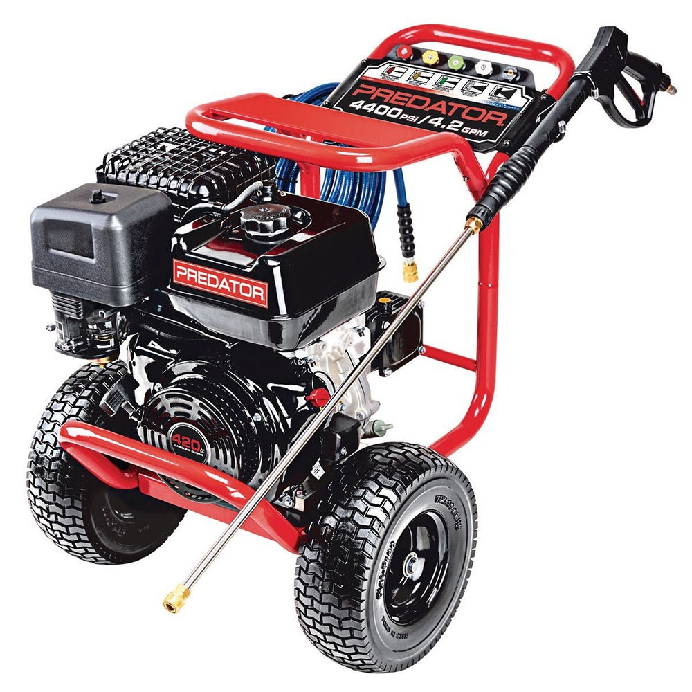 Commercial High Pressure Washer, 4400PSI 420cc 13HP, Italian AR Pump, Petrol Powered w/ 15m Hose