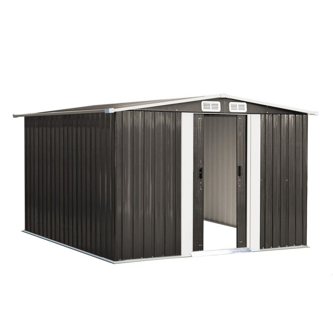 Outdoor Storage Sheds 2.57x2.05M Workshop Cabin Metal House