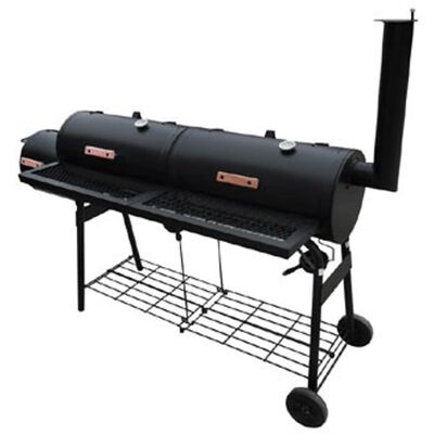 Double Barrel BBQ Smoker Pit Master