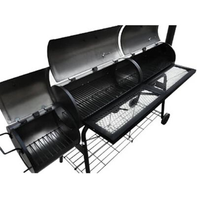 Double Barrel BBQ Smoker Pit Master