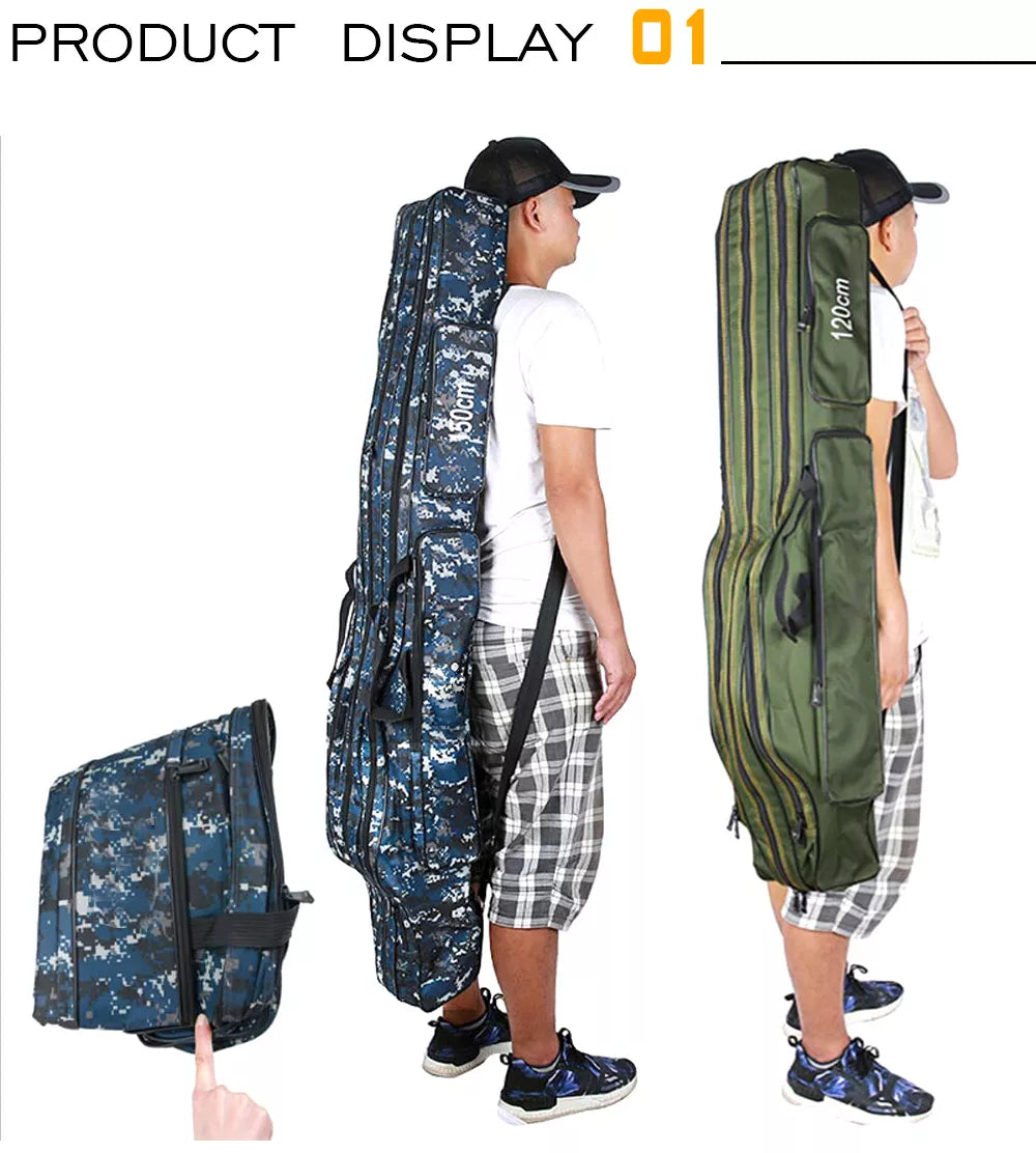 Portable Fishing Bag Fishing Tackle Case Fishing Rod Bags Case 150cm