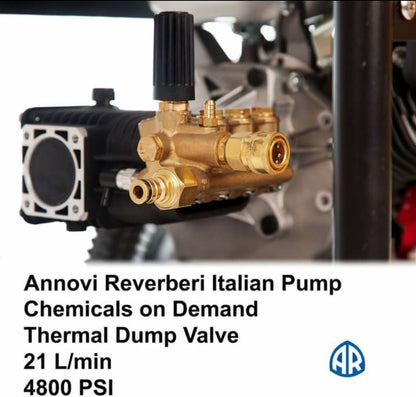 20 HP 5000 PSI HIGH PRESSURE WATER WASHER CLEANER ITALIAN PUMP AR ITALIA PUMP MADE 20 HP ENGINE