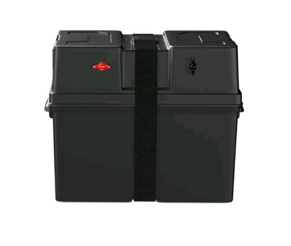 12V Battery Box 500W Inverter Deep Cycle Battery Portable Caravan Camping USB