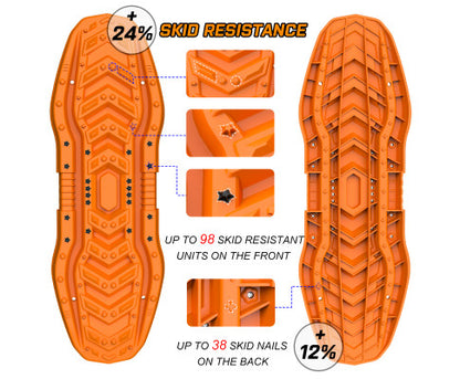 PAIR Recovery Tracks 4WD Off-road 4X4 Orange Xtough Series
