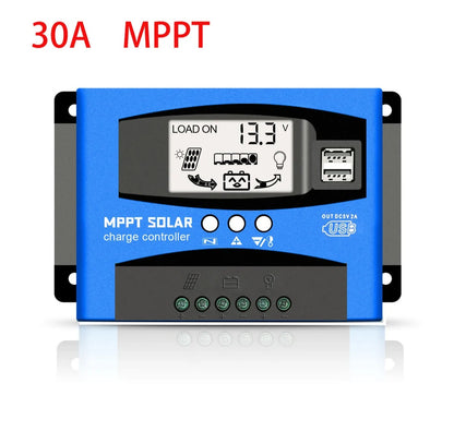 300W Solar Panel Kit Mono Fixed Regulator Charge Controller  LCD 2USB RV
