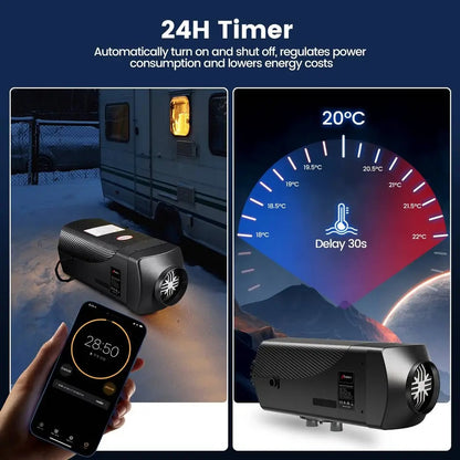 12v/24v Diesel Heater New With Bluetooth Smart Control Panel