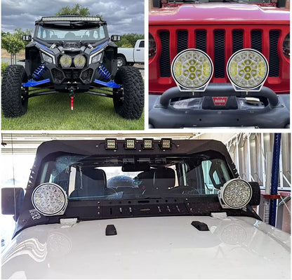 7 inch Led Spotlights 4x4 OFF-Road 1lux@865m White