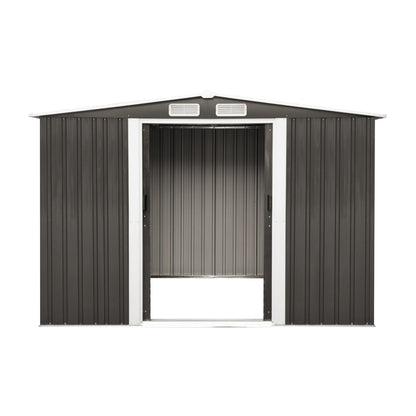 Outdoor Storage Sheds 2.57x2.05M Workshop Cabin Metal House