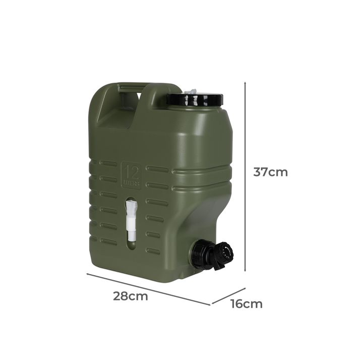 12L Food Grade Water Container Jerry Can Bucket Camping Outdoor Storage