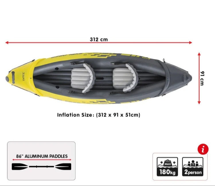 EXPLORER K2 INFLATABLE KAYAK CANOE