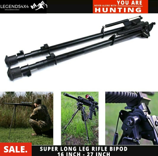 Super Long Leg Shooting Swivel Rifle Gun Bipod W/pod-loc Pivot 16"- 27"