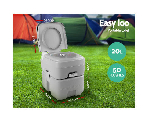 20L Outdoor Portable Toilet Camping Shower Tent Change Room Ensuite