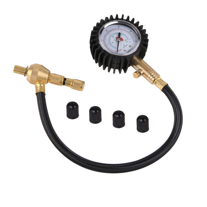 4X4 Gauge Valve Rapid Tyre Deflator - Black
