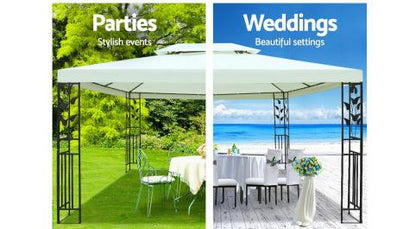 4x3m Marquee Outdoor Party Wedding Gazebos Tent Iron Art