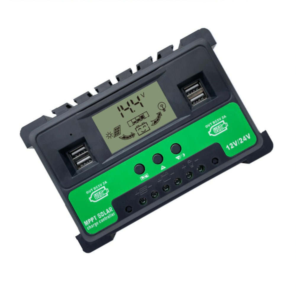 Pre-Wired Plug & Play 12V/24V Solar Panel Battery Regulator Charge Controller 30A MPPT USB 5V