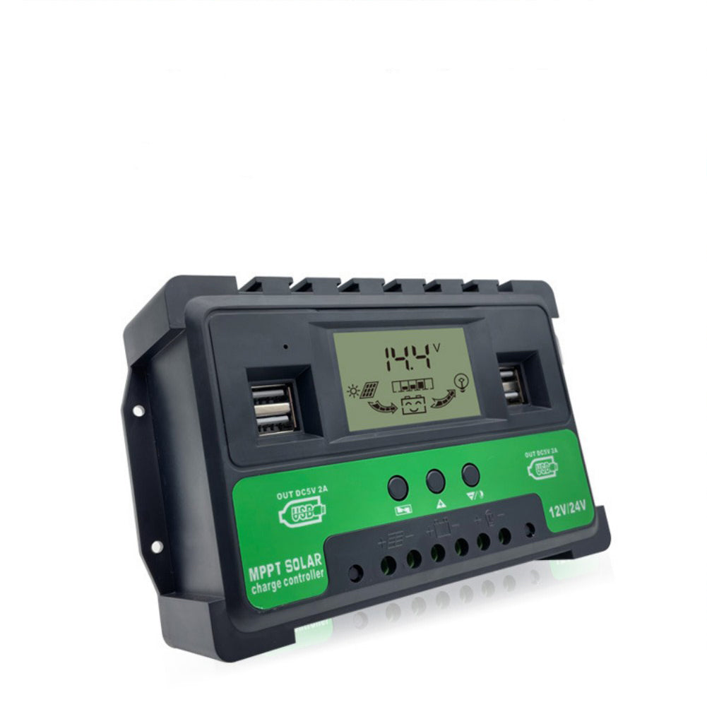 Pre-Wired Plug & Play 12V/24V Solar Panel Battery Regulator Charge Controller 30A MPPT USB 5V