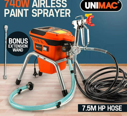 NEW Unimac Pro-Airless UM-S1P 740W Electric High Pressure Mobile Paint Station