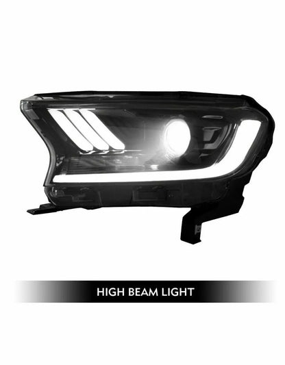 Pair Projector LED Headlamp Light for FORD Ranger T7 PX XL MK2 (2015  -2018)