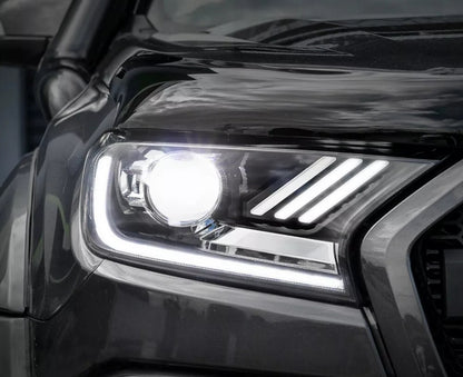 Pair Projector LED Headlamp Light for FORD Ranger T7 PX XL MK2 (2015  -2018)