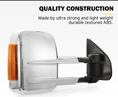 Pair Towing Mirrors Extendable for Isuzu D-Max 2012-2019 MY2
