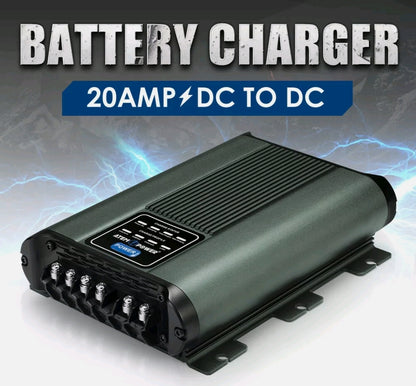 20A DC to DC Battery Charger MPPT 12V Dual Battery System 4WD Lithium & Solar