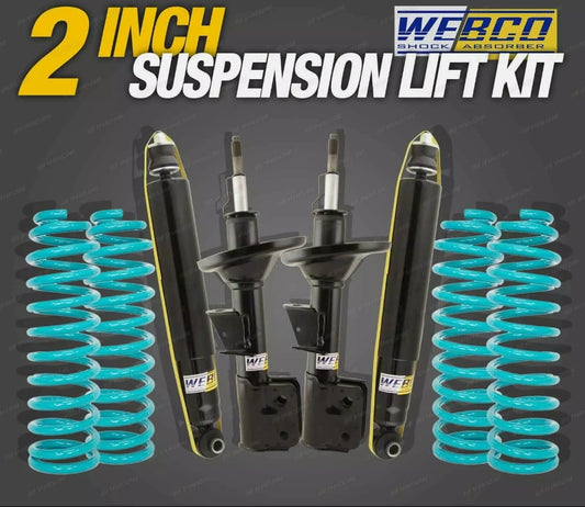 2" 50mm Lift Kit Webco Shocks Dobinsons Coil Springs for NISSAN Pathfinder R50