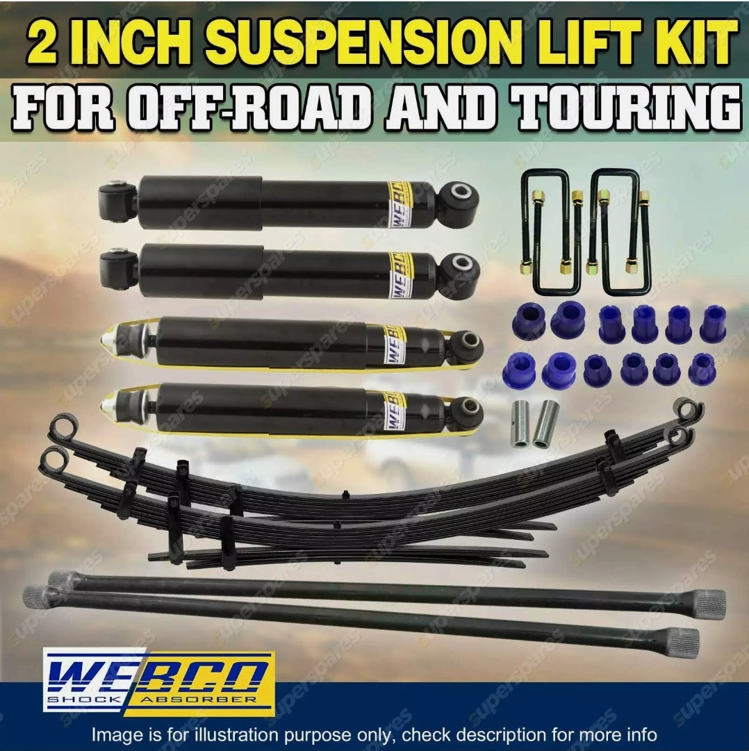 2" 50mm Webco RAW 4x4 Leaf Springs Suspension Lift Kit for Holden Colorado RC 08-on
