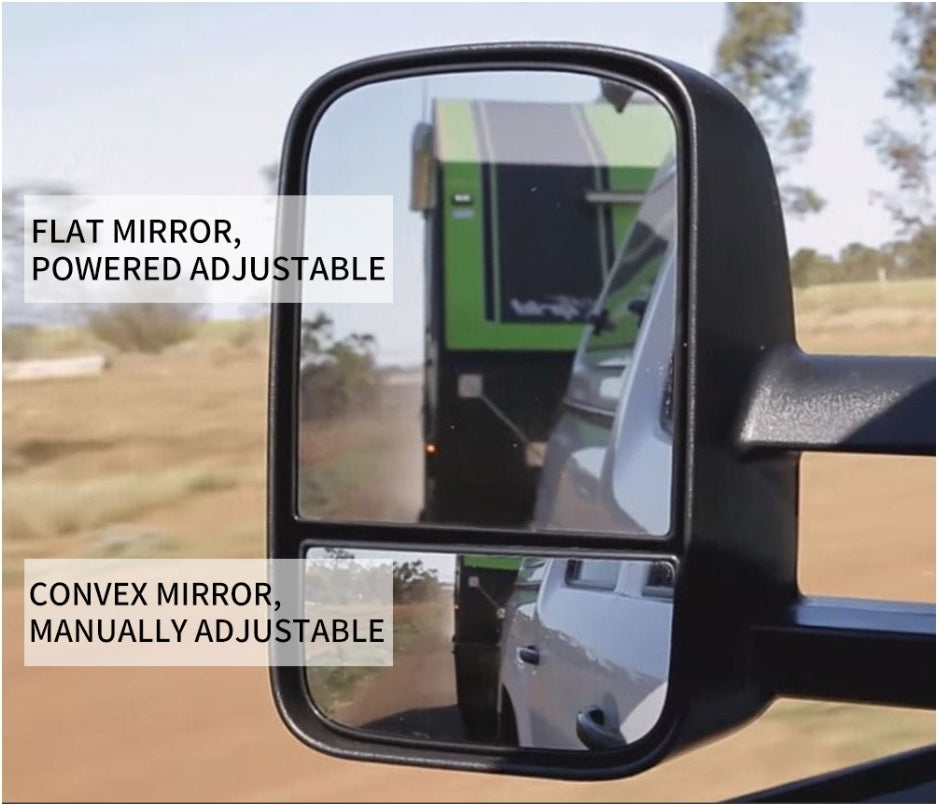 Extendable Towing Mirrors For Ford Ranger PX PX2 XL XLT Wildtrak 2012 -UP