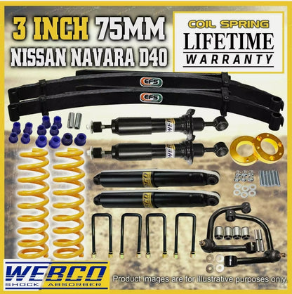 3 " to 2 " Lift Kit Nissan Navara D40 STX550 DIESEL V6 10-ON
