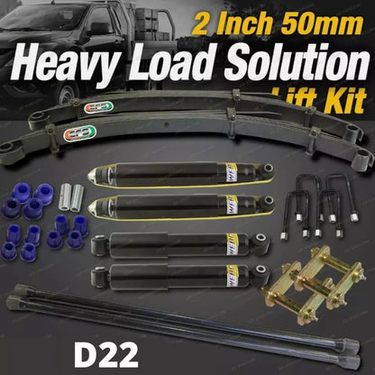 2 Inch Lift Kit EFS Leaf Constant Heavy Duty Load Option for Nissan Navara D22 1999 on