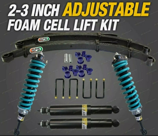 2 - 3 Inch Adjustable Foam Cell Dobinsons Lift Kit for Hilux KUN26R GGN25R