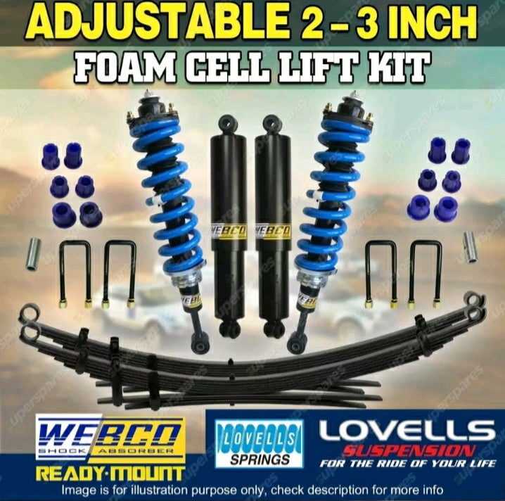 2 - 3 Inch Adjustable Foam Cell Dobinsons Lift Kit for Hilux KUN26R GGN25R 05-15