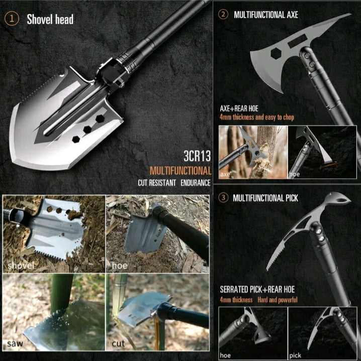 Folding on sale shovel axe