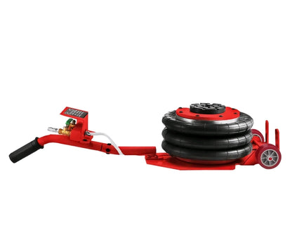 3 Ton Heavy Duty  Quick Lift  Triple Air Bag Jack Pneumatic Jack 6600lbs Red