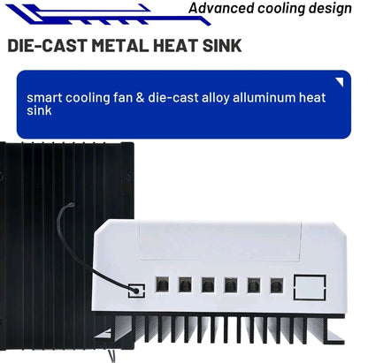 12V/24V Solar Panel Battery Regulator 40A MPPT Charge Controller LCD Bluetooth