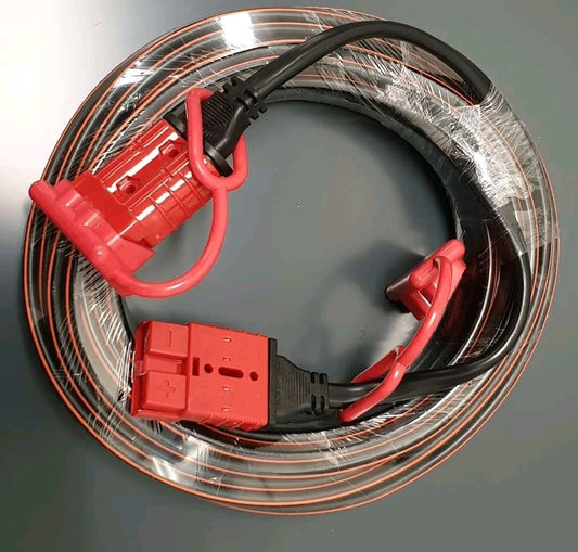 10m 50Amp Anderson Extension 6mm TwinCore Cable Water Dustproof-RED