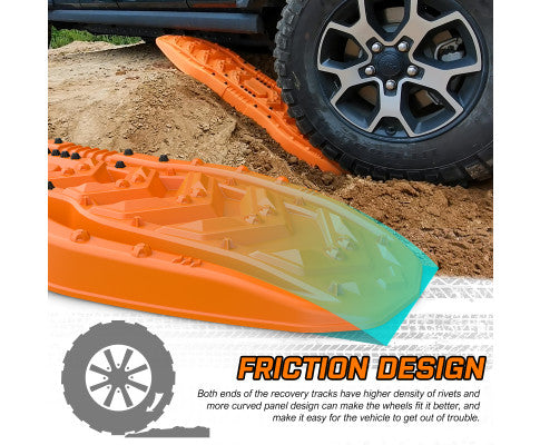 PAIR Recovery Tracks 4WD Off-road 4X4 Orange Xtough Series