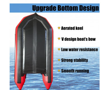 2.3m/3m/3.6m Inflatable Boat Dinghy Pontoon Raft Dive & Fishing Boat Kayak
