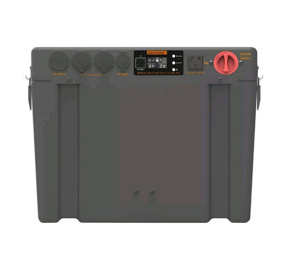 BATTERY BOX DUAL BATTERY SYSTEM 800w INVERTER 20a DcDC SOLAR 100ah lithium Battery