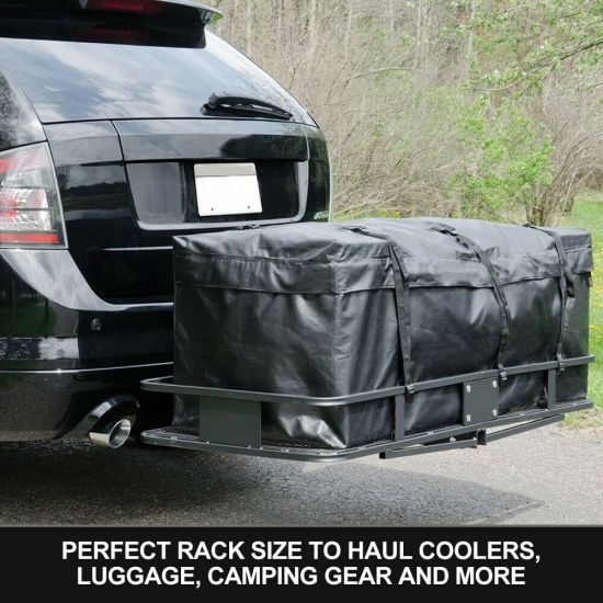Cargo Carrier Luggage Basket Car Rack Foldable Hitch 