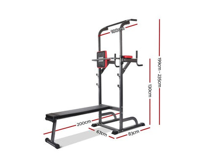 Power Tower 9-IN-1 Multi-Function Station Fitness Gym Equipment