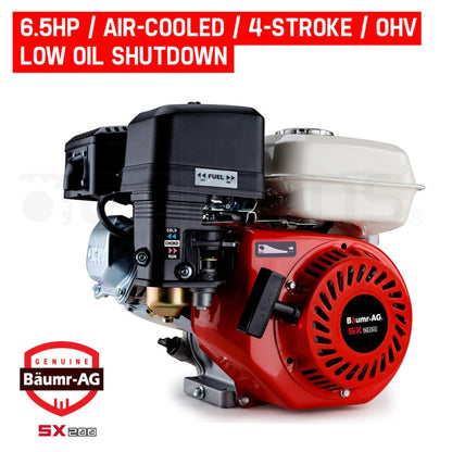 6.5HP Petrol Stationary Engine Motor 4-Stroke OHV Horizontal Shaft Recoil Start