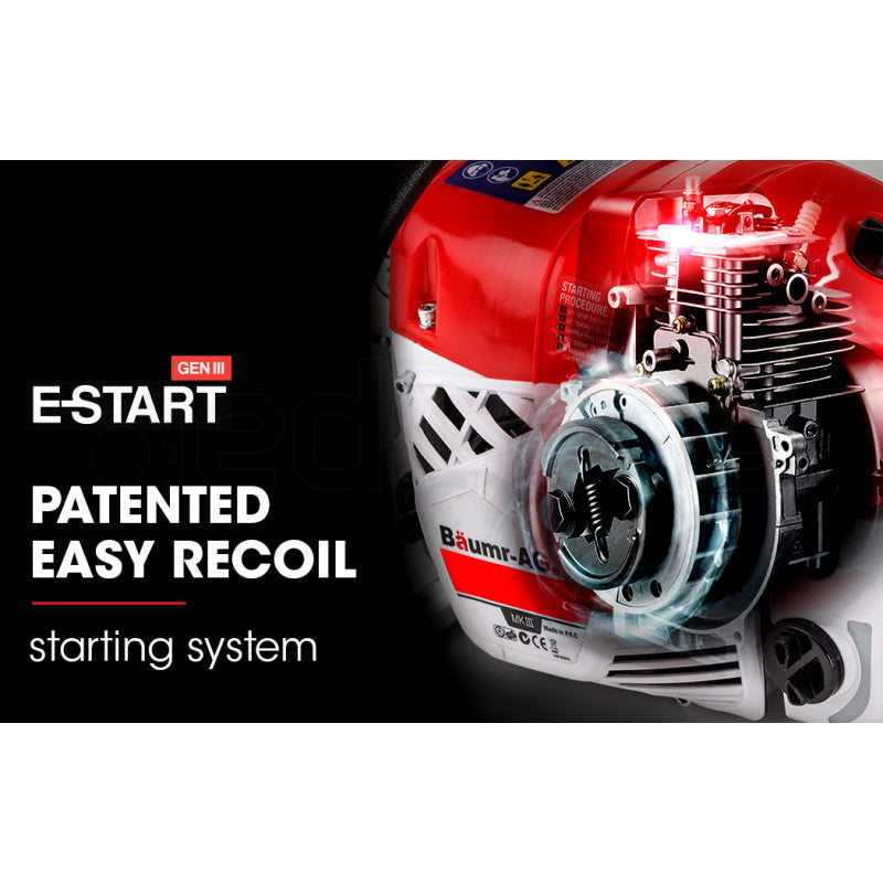 24" E-Start Commercial Petrol Chainsaw 82cc