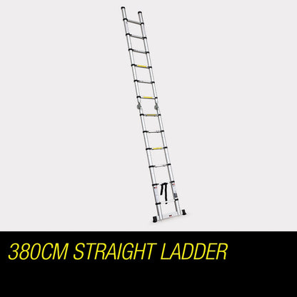 3.8m Multipurpose Telescopic Folding Ladder Aluminium Alloy Extension Steps