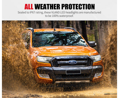 Headlights for Ford Ranger 2015-ON Wildtrak