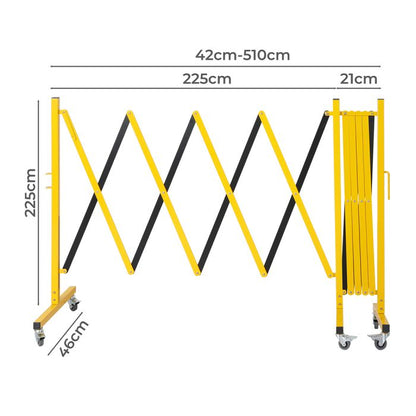 Expandable

Portable

Barrier

With

Safety

Castors

510cm

Retractable

Isolation