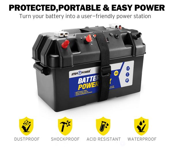Battery Box 12V Portable Deep Cycle AGM
