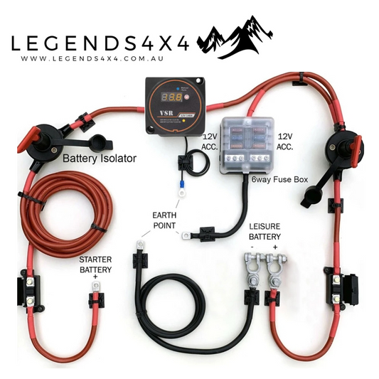5M/7M Wiring Kit Smart Digital 12V 140A Battery Isolator Voltage Sensitive Relay KIT